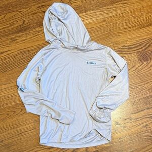 Simms Light Gray Kids Hoodie